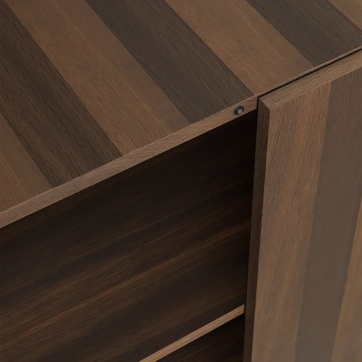Post Storage cabinet by Ferm Living in smoked oak finish