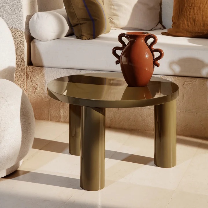 Post Coffee table Ø 65 x H 41 cm, olive by Ferm Living