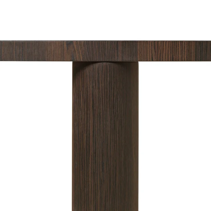 Post Dining table Ø 150 cm, smoked oak by Ferm Living