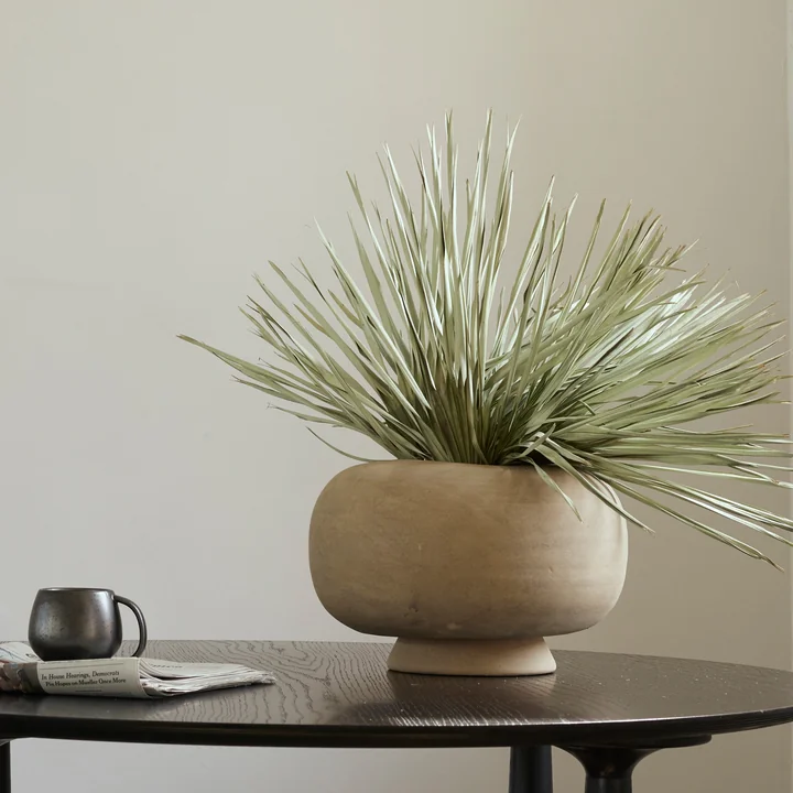 Kabin Vase, Fat, Ø 35 cm, sand from 101 Copenhagen