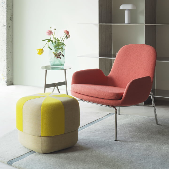 Circus Pouf small duo from Normann Copenhagen in color yellow