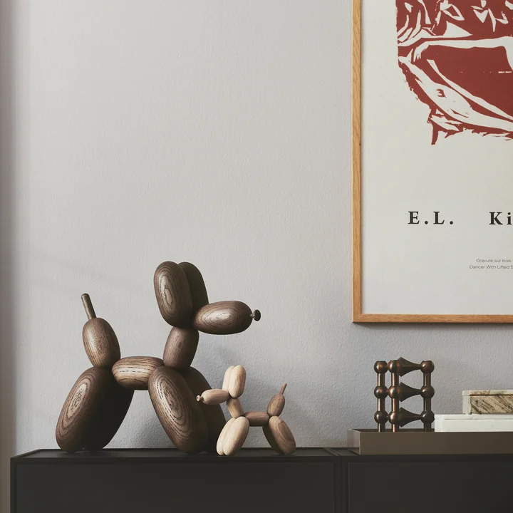 Balloon D'og wooden figure from boyhood