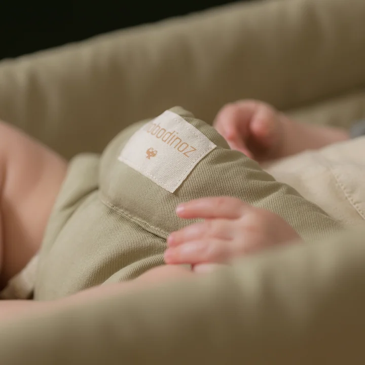 Growing Green Baby bouncer with cushion from Nobodinoz