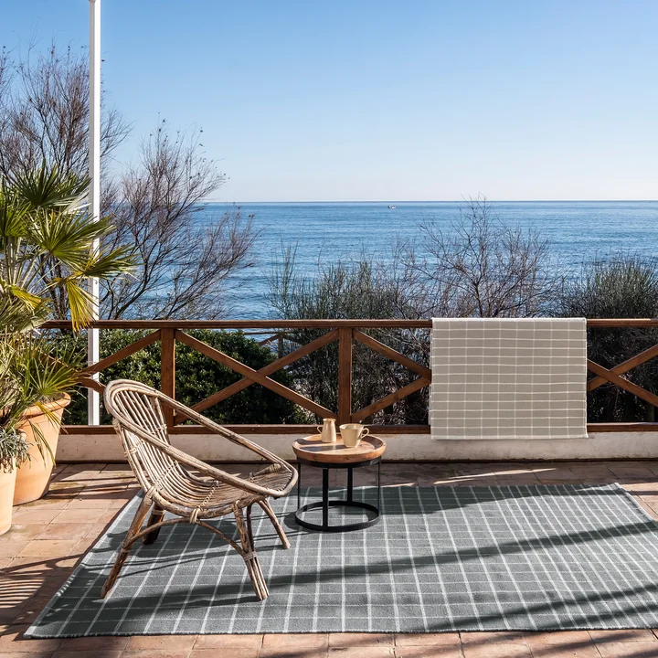 Tiles Dhurrie carpet from nanimarquina