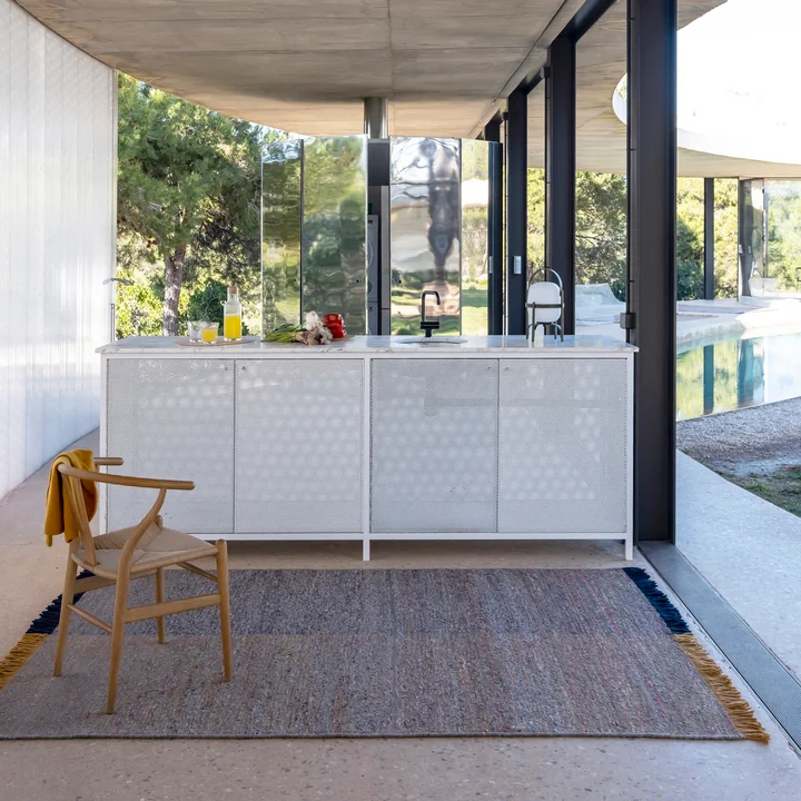 Re-rug Dhurrie wool carpet from nanimarquina