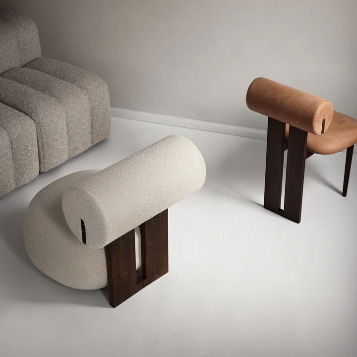 Hippo Lounge chair, natural oak by NORR11