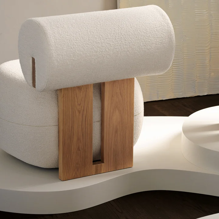 Hippo Lounge chair, natural oak by NORR11