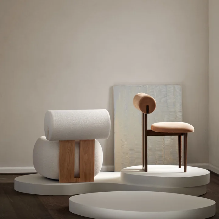 Hippo Lounge chair, natural oak by NORR11