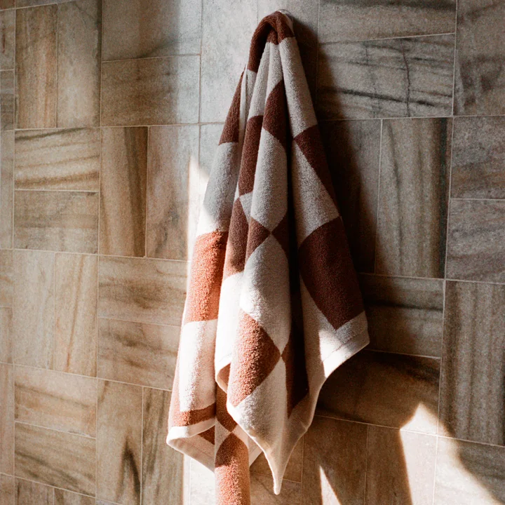 Check Towel, 50 x 100 cm, cappuccino from HAY