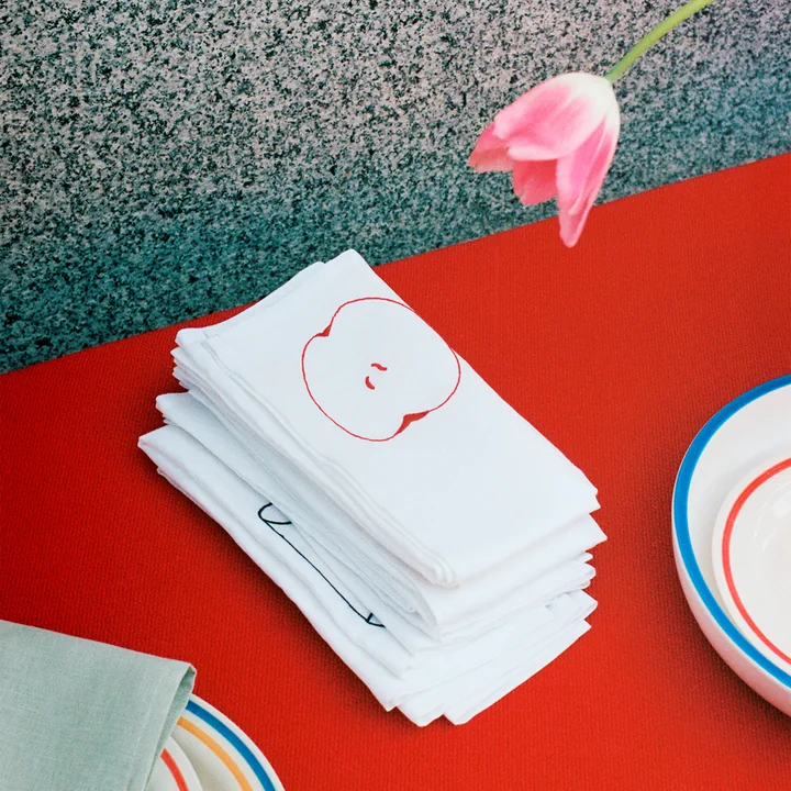 Sobremesa Napkin, white (set of 4) from HAY