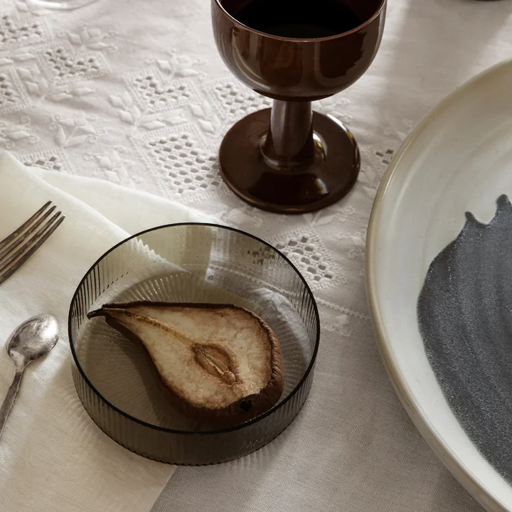 Ripple Floccula wine glass bowl from Ferm Living