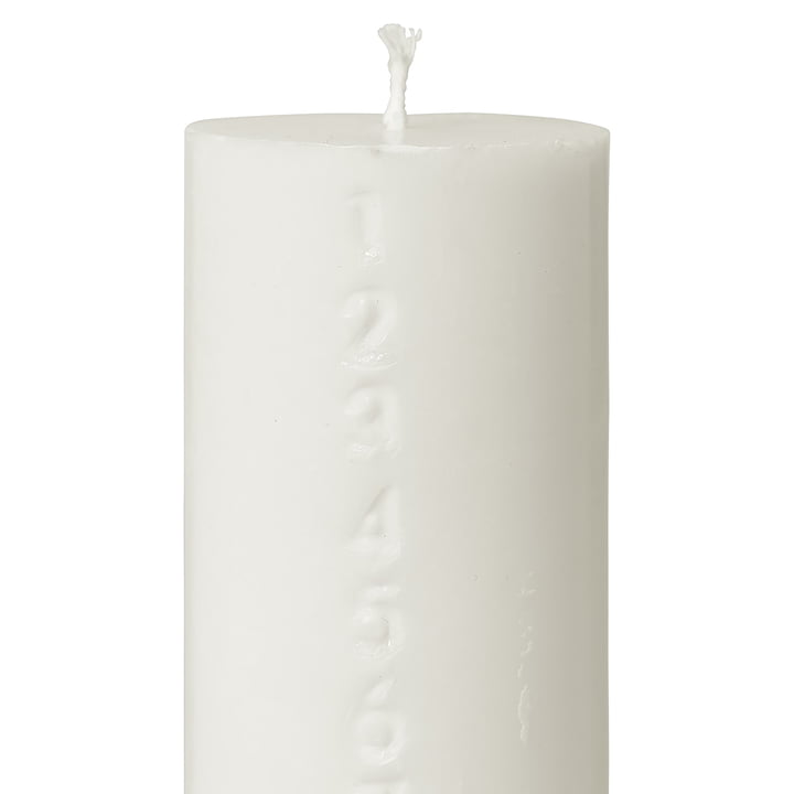 ferm Living Pure Advent calendar candle Connox