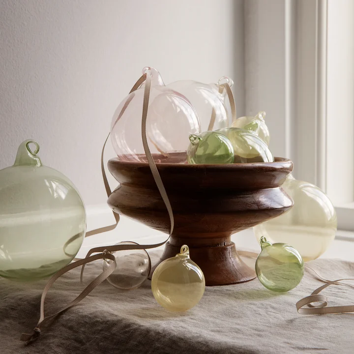 Glass Baubles Christmas tree balls from Ferm Living