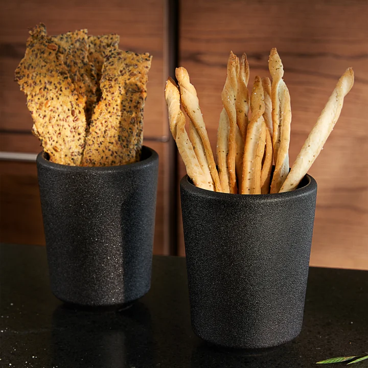 RÅ Utensil container, H 15,5 cm, black from Rosendahl