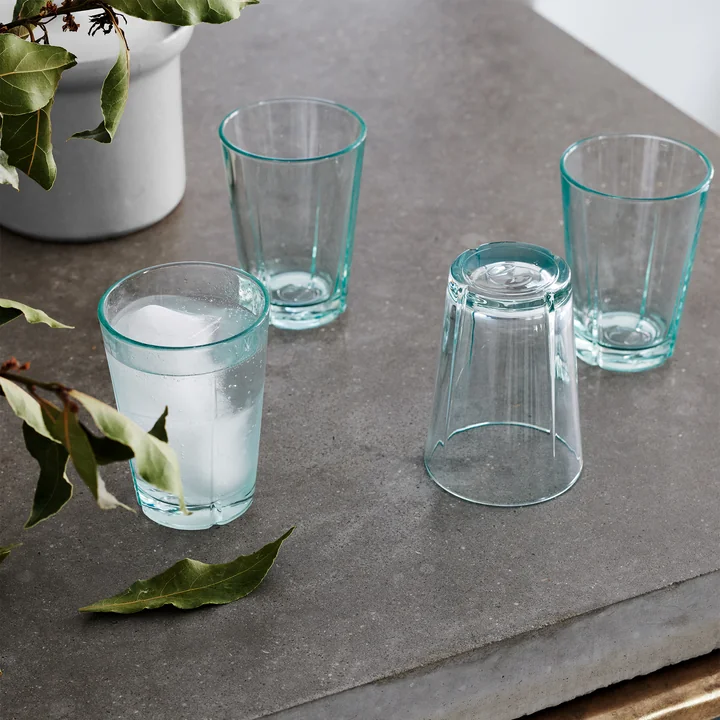 Grand Cru Water glasses, clear green from Rosendahl