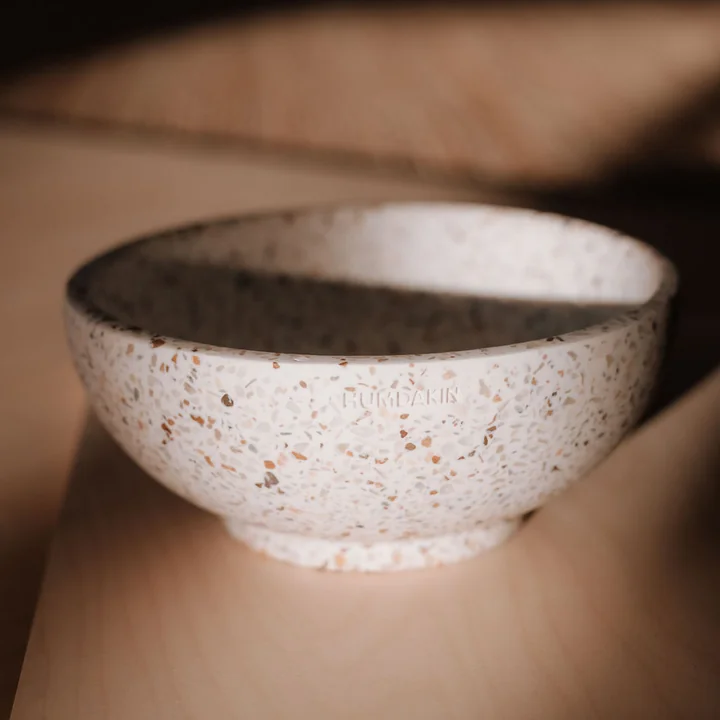 Genova Terrazzo bowl from Humdakin in the finish red / beige