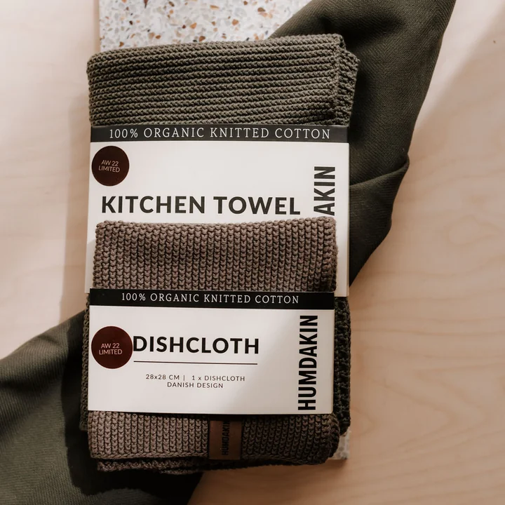 Kitchen towel and dishcloth from Humdakin