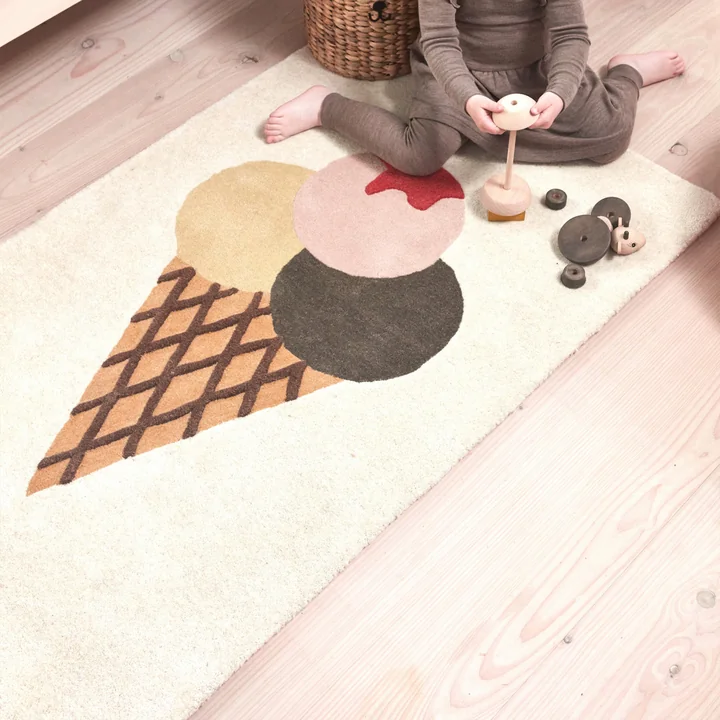 Ice cream kids rug from OYOY