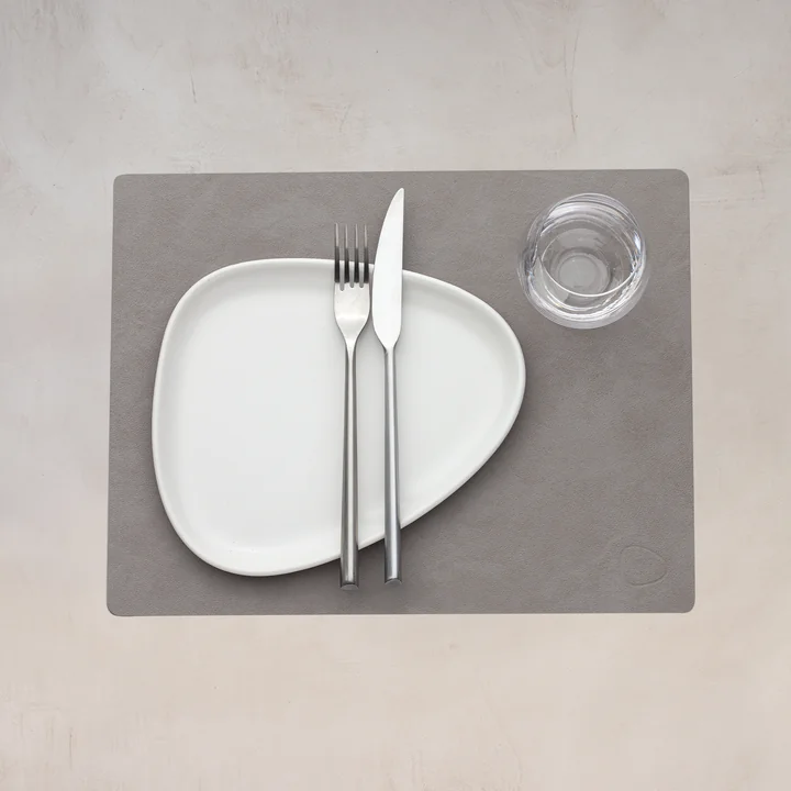 Placemat Square M from Lind DNA in the version Nupo light gray