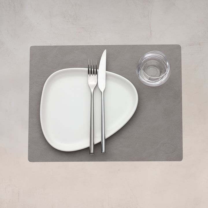 Placemat Square M from Lind DNA in the version Nupo light gray