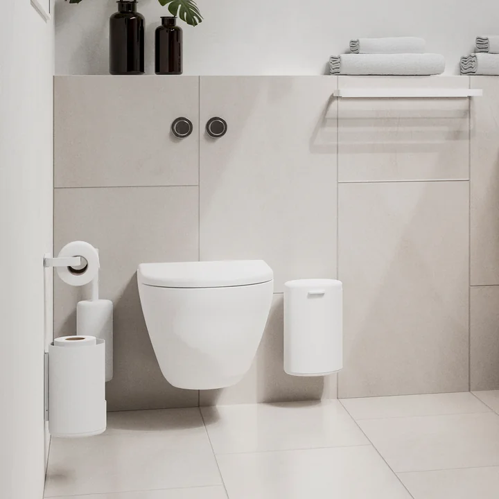 Rim Trash can (wall mounted), 3. 3 l., white by Zone Denmark