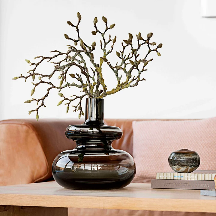 Inu Vase, Ø 3 1. 7 x 33 cm, smoked grey by Zone Denmark