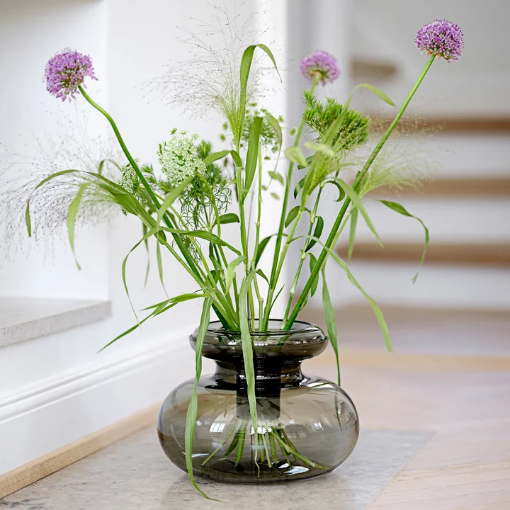 Inu Vase, Ø 3 1. 7 x 33 cm, smoked grey by Zone Denmark