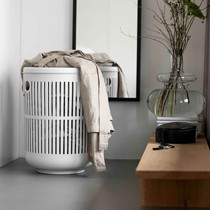Ume Laundry basket, white from Zone Denmark