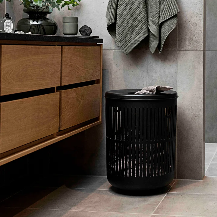 Ume Laundry basket, black from Zone Denmark