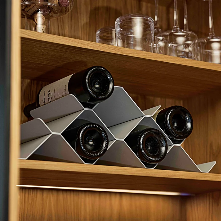 Rocks Wine rack, warm grey by Zone Denmark