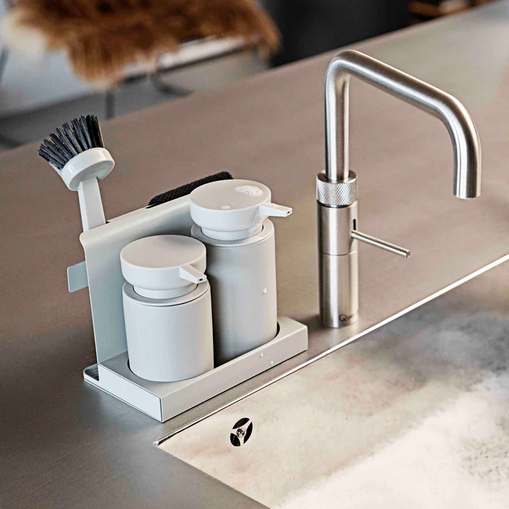Diish Dishwashing set, light gray (5pcs) from Zone Denmark