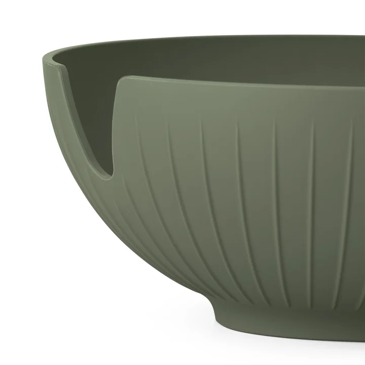 Hammershøi Bread basket from Kähler Design in color olive green