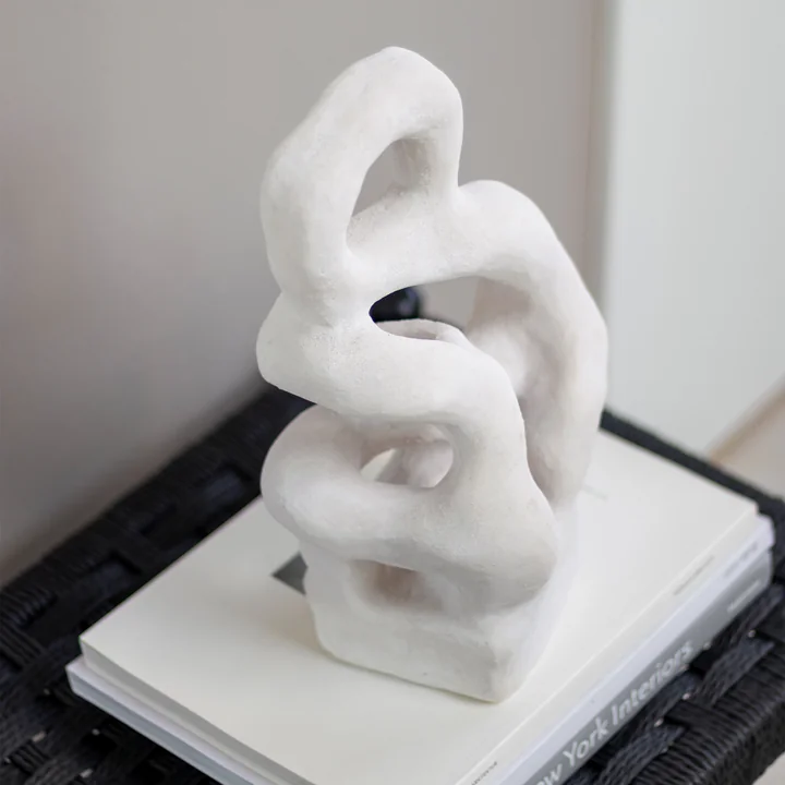 Art Piece Sculpture from Mette Ditmer in color off-white