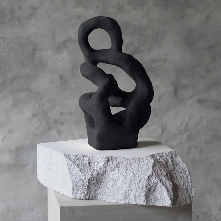 Art Piece Sculpture from Mette Ditmer in the color black