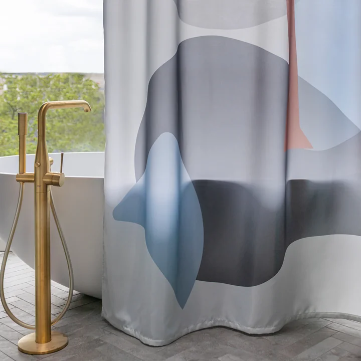 Gallery Shower curtain from Mette Ditmer in color gray