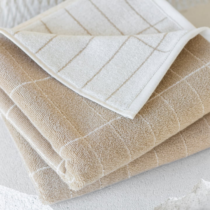 Tile Towel from Mette Ditmer in the finish sand / off-white