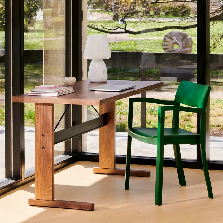 Pastis armchair, Apollo table lamp by HAY
