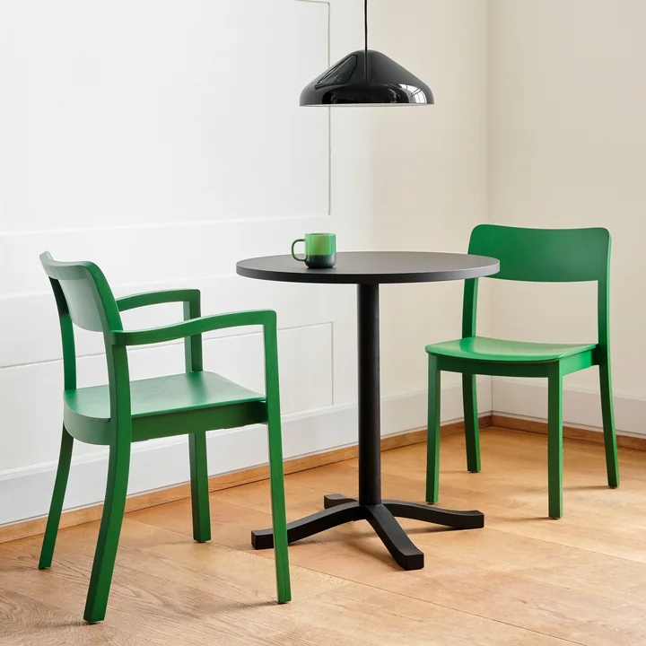 Pastis Dining table, chair, armchair from HAY