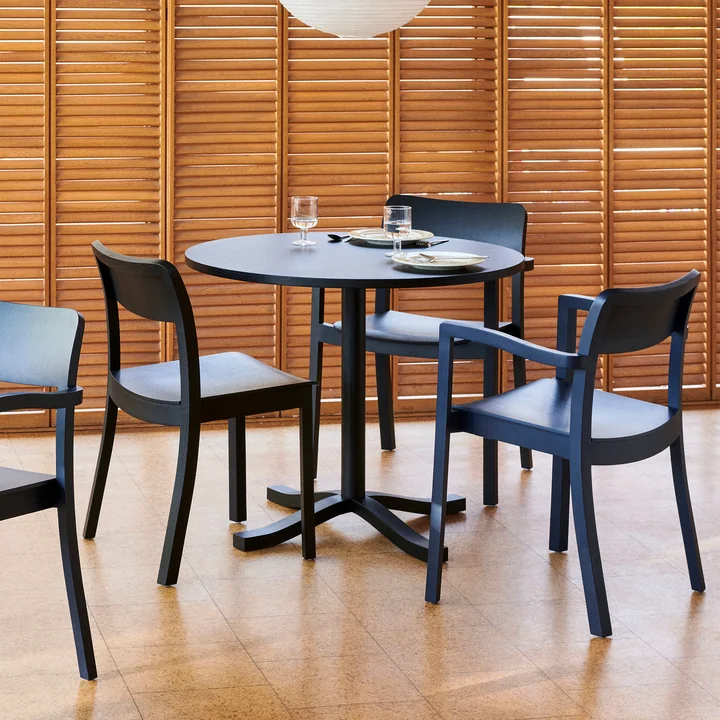 Pastis Dining table, chair, armchair from HAY