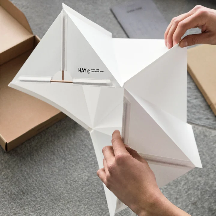 Paper Cube Paper table lamp from HAY
