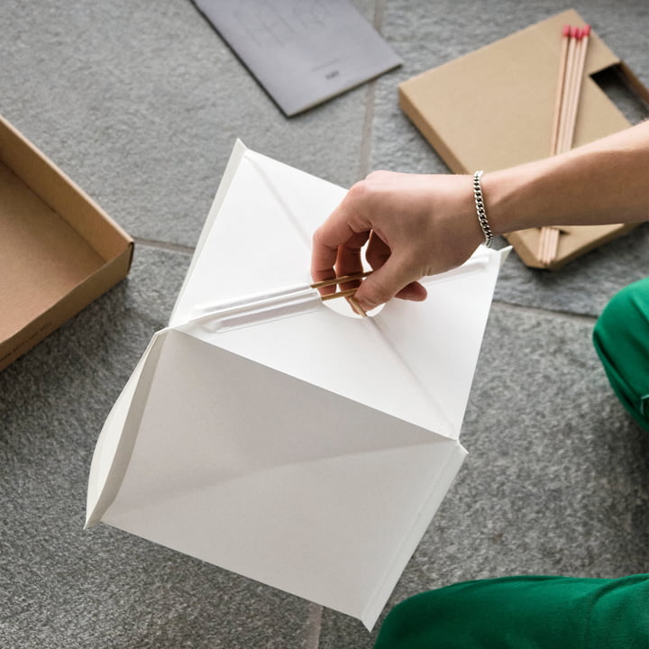 Paper Cube Paper table lamp from Hay