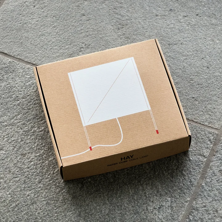 Paper Cube Paper table lamp from HAY
