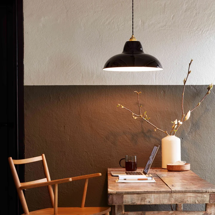 Original 1227 Midi Wide Brass pendant light from Anglepoise