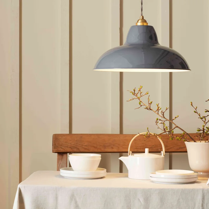 Original 1227 Midi Wide Brass pendant light from Anglepoise