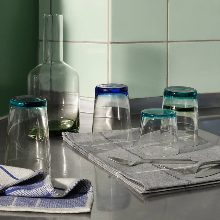 Hue Drinking glass and carafe from Broste Copenhagen