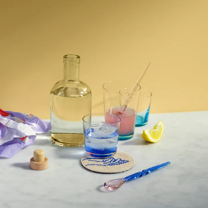 Hue Drinking glass and carafe from Broste Copenhagen