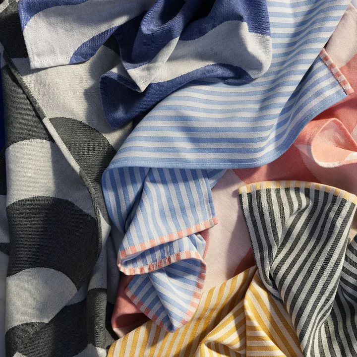 Tide Lamel tea towels from Broste Copenhagen