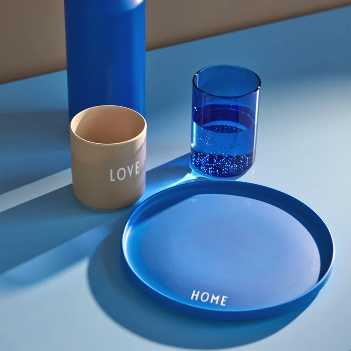 AJ Favourite Porcelain plate, Home / cobalt blue from Design Letters