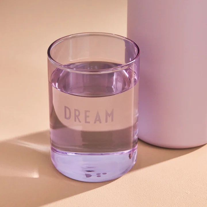AJ Favourite drinking glass, Dream / purple from Design Letters