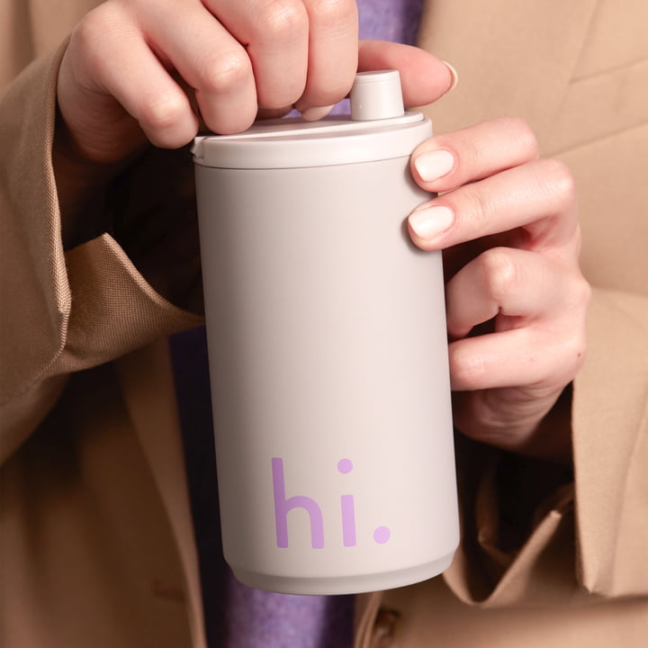 Hi Travel Mug, 0.35 l, cool grey from Design Letters